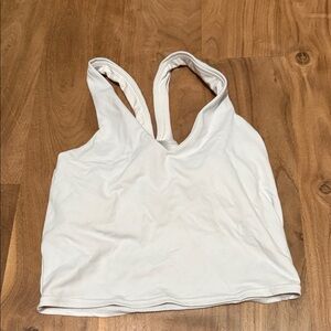 ALO Yoga White Crop Top